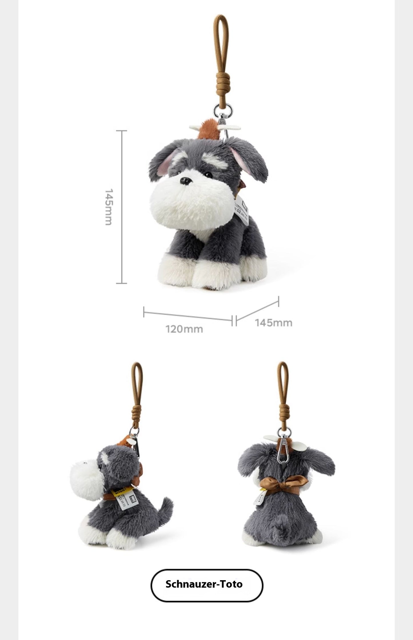 Cute Puppy Keychain